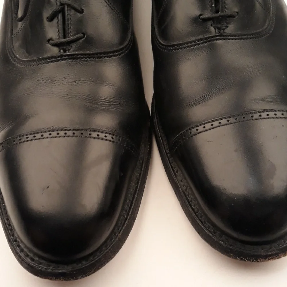 FOOTJOY‎ Classics Black Leather Lace Up Cap Toe 13 B Mens Dress Shoes